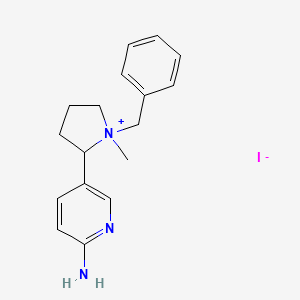 2-(6-Aminopyridin-3-yl)-1-benzyl-1-methylpyrrolidin-1-ium iodide
