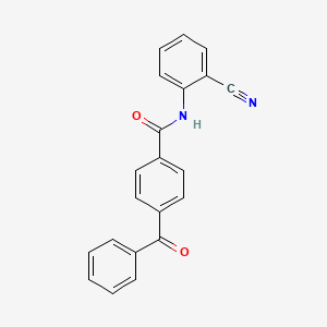 4-benzoyl-N-(2-cyanophenyl)benzamide