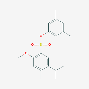 3,5-Dimethylphenyl 2-methoxy-4-methyl-5-(propan-2-yl)benzene-1-sulfonate