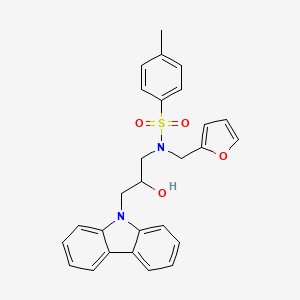 N-(3-carbazol-9-yl-2-hydroxypropyl)-N-(furan-2-ylmethyl)-4-methylbenzenesulfonamide