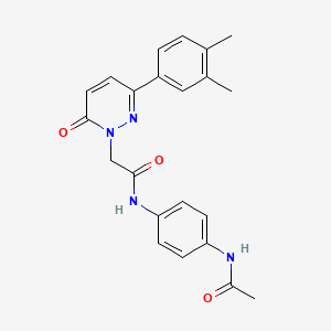 N-(4-acetamidophenyl)-2-[3-(3,4-dimethylphenyl)-6-oxopyridazin-1-yl]acetamide