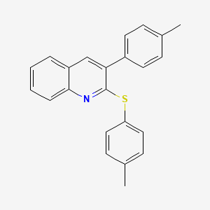 3-(4-Methylphenyl)-2-[(4-methylphenyl)sulfanyl]quinoline
