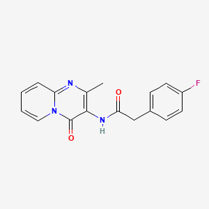 2-(4-fluorophenyl)-N-(2-methyl-4-oxo-4H-pyrido[1,2-a]pyrimidin-3-yl)acetamide