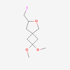 7-(Iodomethyl)-2,2-dimethoxy-6-oxaspiro[3.4]octane