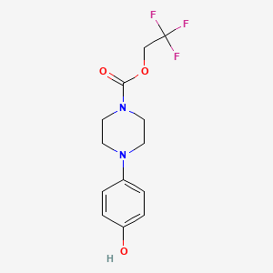 2,2,2-Trifluoroethyl 4-(4-hydroxyphenyl)piperazine-1-carboxylate