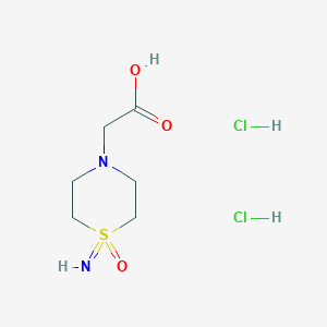 2-(1-Imino-1-oxo-1,4-thiazinan-4-yl)acetic acid;dihydrochloride