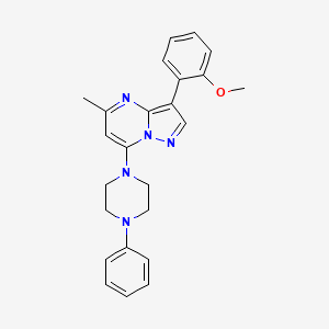 3-(2-Methoxyphenyl)-5-methyl-7-(4-phenylpiperazin-1-yl)pyrazolo[1,5-a]pyrimidine