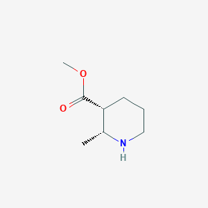 molecular formula C8H15NO2 B2909305 Methyl (2R,3R)-2-Methylpiperidine-3-carboxylate CAS No. 1864003-05-3