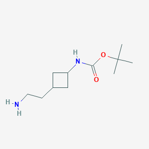tert-butyl N-[3-(2-aminoethyl)cyclobutyl]carbamate