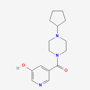 5-(4-Cyclopentylpiperazine-1-carbonyl)pyridin-3-ol