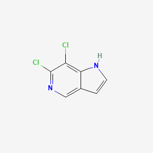 molecular formula C7H4Cl2N2 B2909311 6,7-Dichloro-1H-pyrrolo[3,2-c]pyridine CAS No. 1956381-70-6