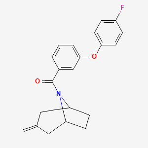 (3-(4-fluorophenoxy)phenyl)((1R,5S)-3-methylene-8-azabicyclo[3.2.1]octan-8-yl)methanone