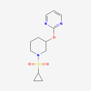 2-((1-(Cyclopropylsulfonyl)piperidin-3-yl)oxy)pyrimidine