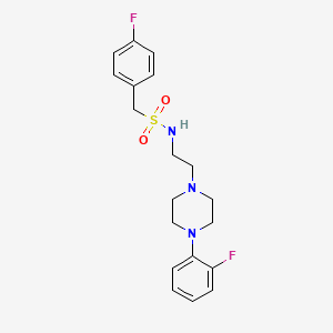 1-(4-fluorophenyl)-N-(2-(4-(2-fluorophenyl)piperazin-1-yl)ethyl)methanesulfonamide