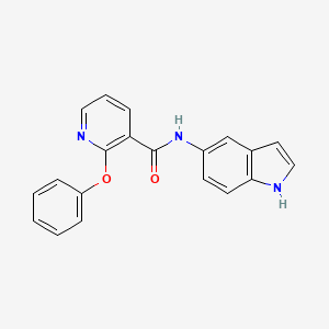 molecular formula C20H15N3O2 B2909328 N-(1H-indol-5-yl)-2-phenoxypyridine-3-carboxamide CAS No. 710945-66-7