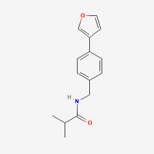 N-(4-(furan-3-yl)benzyl)isobutyramide