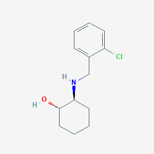 molecular formula C13H18ClNO B2909332 (1S,2S)-2-{[(2-chlorophenyl)methyl]amino}cyclohexan-1-ol CAS No. 1998542-45-2