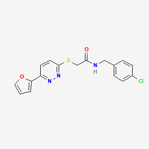 N-(4-chlorobenzyl)-2-((6-(furan-2-yl)pyridazin-3-yl)thio)acetamide