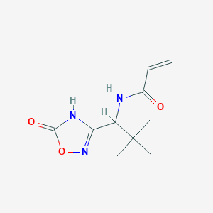 N-[2,2-Dimethyl-1-(5-oxo-4H-1,2,4-oxadiazol-3-yl)propyl]prop-2-enamide