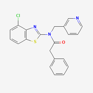 N-(4-chlorobenzo[d]thiazol-2-yl)-2-phenyl-N-(pyridin-3-ylmethyl)acetamide
