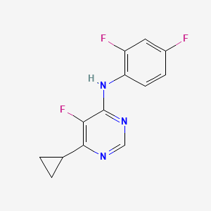 6-Cyclopropyl-N-(2,4-difluorophenyl)-5-fluoropyrimidin-4-amine