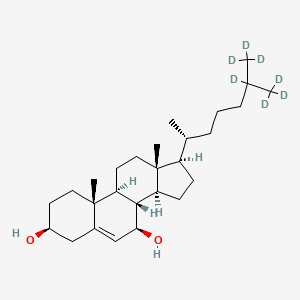 (3S,7R,8S,9S,10R,13R,14S,17R)-10,13-dimethyl-17-[(2R)-6,7,7,7-tetradeuterio-6-(trideuteriomethyl)heptan-2-yl]-2,3,4,7,8,9,11,12,14,15,16,17-dodecahydro-1H-cyclopenta[a]phenanthrene-3,7-diol