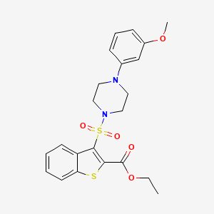 Ethyl 3-{[4-(3-methoxyphenyl)piperazin-1-yl]sulfonyl}-1-benzothiophene-2-carboxylate