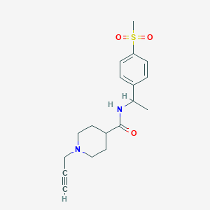 N-[1-(4-methanesulfonylphenyl)ethyl]-1-(prop-2-yn-1-yl)piperidine-4-carboxamide