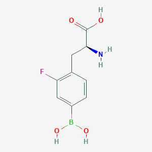 molecular formula C9H11BFNO4 B2909373 4-Borono-2-fluorophenylalanine CAS No. 1604798-48-2