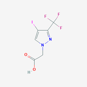 [4-iodo-3-(trifluoromethyl)-1H-pyrazol-1-yl]acetic acid