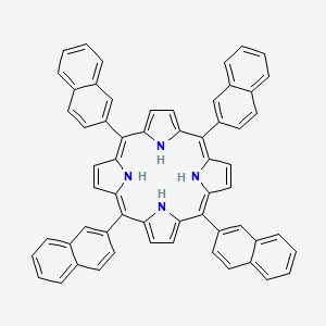molecular formula C60H40N4 B2909400 meso-Tetra(2-naphthyl) porphine CAS No. 132055-60-8