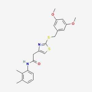 2-(2-((3,5-dimethoxybenzyl)thio)thiazol-4-yl)-N-(2,3-dimethylphenyl)acetamide