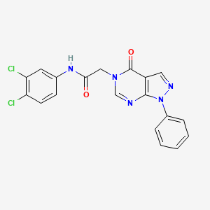 N-(3,4-dichlorophenyl)-2-(4-oxo-1-phenyl-1H-pyrazolo[3,4-d]pyrimidin-5(4H)-yl)acetamide