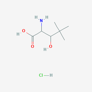 2-Amino-3-hydroxy-4,4-dimethylpentanoic acid;hydrochloride