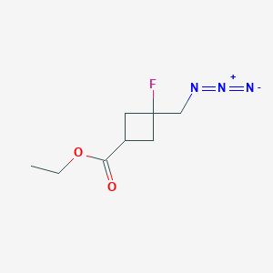 Ethyl 3-(azidomethyl)-3-fluorocyclobutane-1-carboxylate