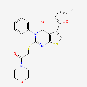 5-(5-methylfuran-2-yl)-2-{[2-(morpholin-4-yl)-2-oxoethyl]sulfanyl}-3-phenyl-3H,4H-thieno[2,3-d]pyrimidin-4-one