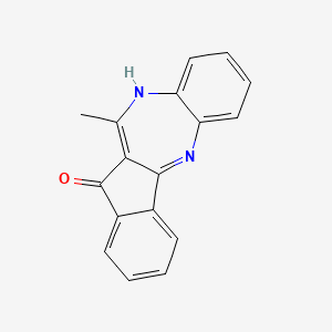 molecular formula C17H12N2O B2909472 11-methylbenzo[b]indeno[3,2-e]1H-1,4-diazepin-12-one CAS No. 1119391-68-2