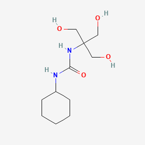 molecular formula C11H22N2O4 B2909475 N-cyclohexyl-N'-[2-hydroxy-1,1-bis(hydroxymethyl)ethyl]urea CAS No. 93004-68-3