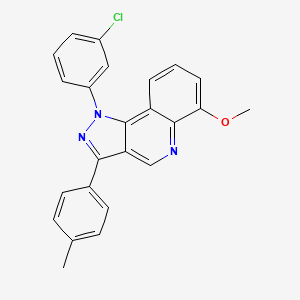 1-(3-chlorophenyl)-6-methoxy-3-(4-methylphenyl)-1H-pyrazolo[4,3-c]quinoline