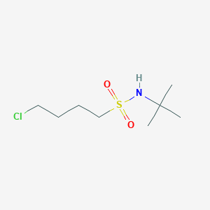 molecular formula C8H18ClNO2S B2909482 N-tert-butyl-4-chlorobutane-1-sulfonamide CAS No. 16339-83-6