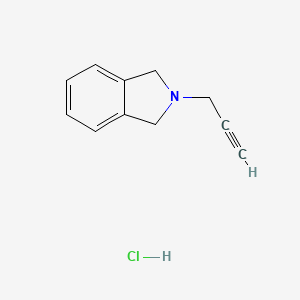 molecular formula C11H12ClN B2909490 2-(prop-2-yn-1-yl)-2,3-dihydro-1H-isoindole hydrochloride CAS No. 22513-29-7