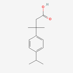 molecular formula C14H20O2 B2909492 3-methyl-3-(4-propan-2-ylphenyl)butanoic Acid CAS No. 416879-41-9