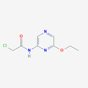 molecular formula C8H10ClN3O2 B2909493 2-Chloro-N-(6-ethoxypyrazin-2-yl)acetamide CAS No. 2411318-14-2