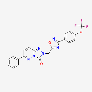 molecular formula C21H13F3N6O3 B2909497 1-Acetyl-5-(azepan-1-ylsulfonyl)-3,3-dimethylindoline CAS No. 1115915-19-9
