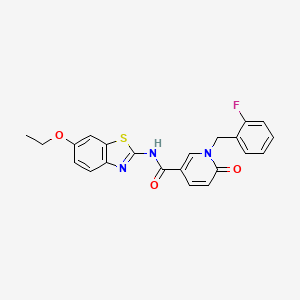 B2909516 N-(6-ethoxybenzo[d]thiazol-2-yl)-1-(2-fluorobenzyl)-6-oxo-1,6-dihydropyridine-3-carboxamide CAS No. 942009-83-8