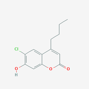 molecular formula C13H13ClO3 B2909521 4-butyl-6-chloro-7-hydroxy-2H-chromen-2-one CAS No. 431893-42-4