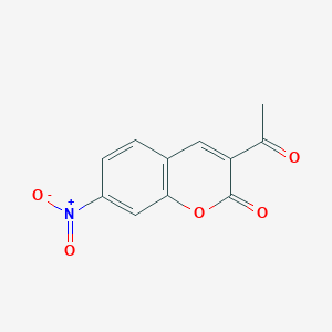 molecular formula C11H7NO5 B2909537 3-acetyl-7-nitro-2H-chromen-2-one CAS No. 53653-18-2