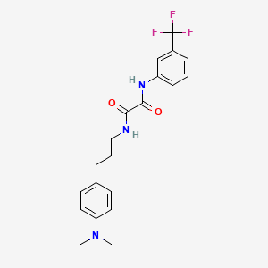molecular formula C20H22F3N3O2 B2909543 N'-{3-[4-(dimethylamino)phenyl]propyl}-N-[3-(trifluoromethyl)phenyl]ethanediamide CAS No. 953988-65-3