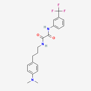 molecular formula C20H22F3N3O2 B2909543 N1-(3-(4-(dimethylamino)phenyl)propyl)-N2-(3-(trifluoromethyl)phenyl)oxalamide CAS No. 953988-65-3