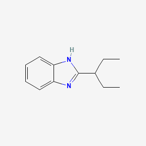 molecular formula C12H16N2 B2909558 2-(1-ethylpropyl)-1H-benzimidazole CAS No. 5851-47-8